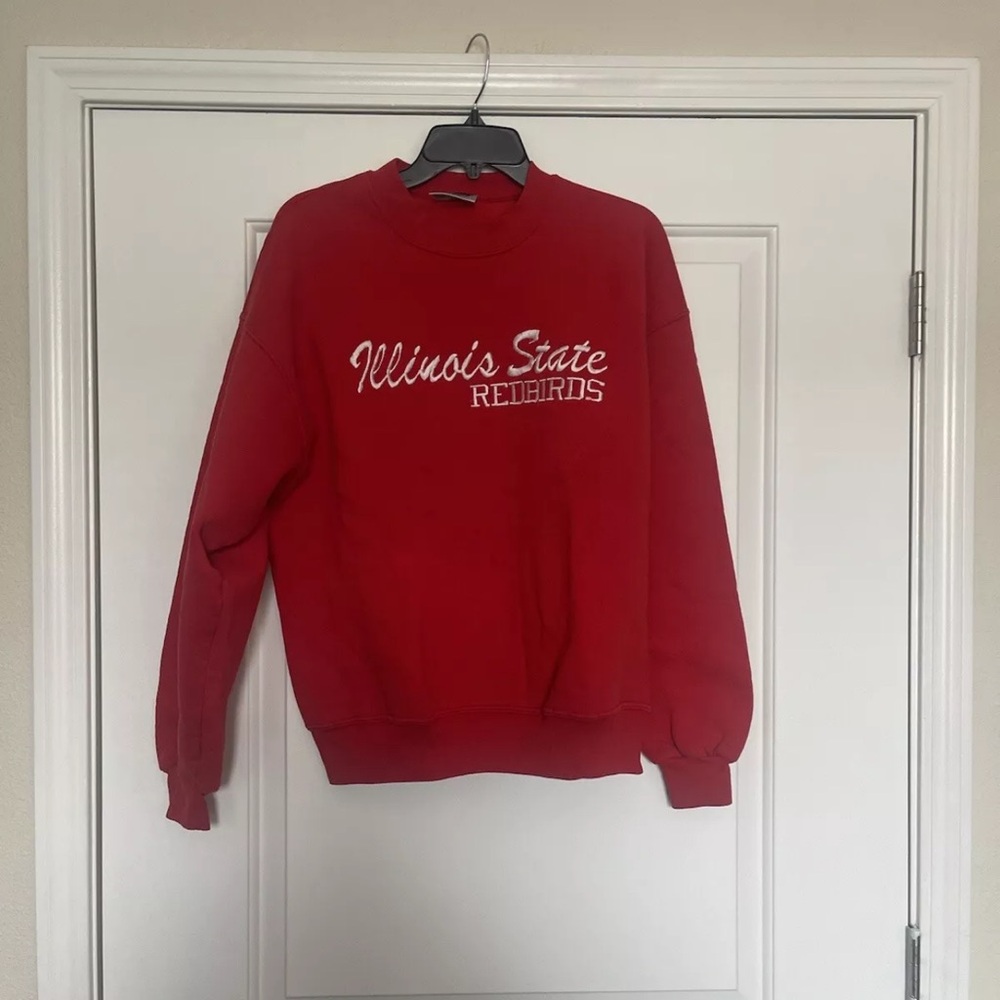 Vintage Chalk line 90s Illinois State Redbirds Crewneck Sweater